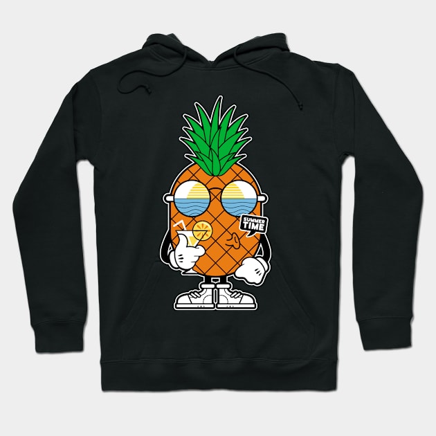 Pineapple Summer Hoodie by quilimo